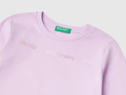 Organic cotton t-shirt with glittery print