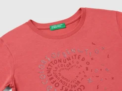 Organic cotton t-shirt with glittery print