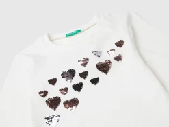 Organic cotton t-shirt with sequins