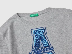 Organic cotton t-shirt with sequins