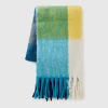 Oversized check scarf