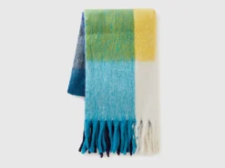 Oversized check scarf