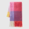 Oversized check scarf