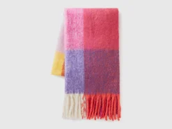 Oversized check scarf