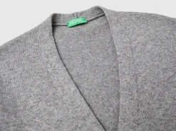 Oversized fit cardigan in wool blend