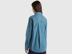 Oversized fit shirt in chambray