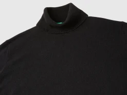 Oversized fit turtleneck in pure cashmere