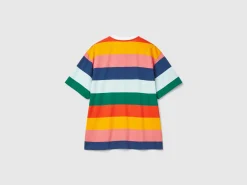 Oversized multicolor striped t-shirt