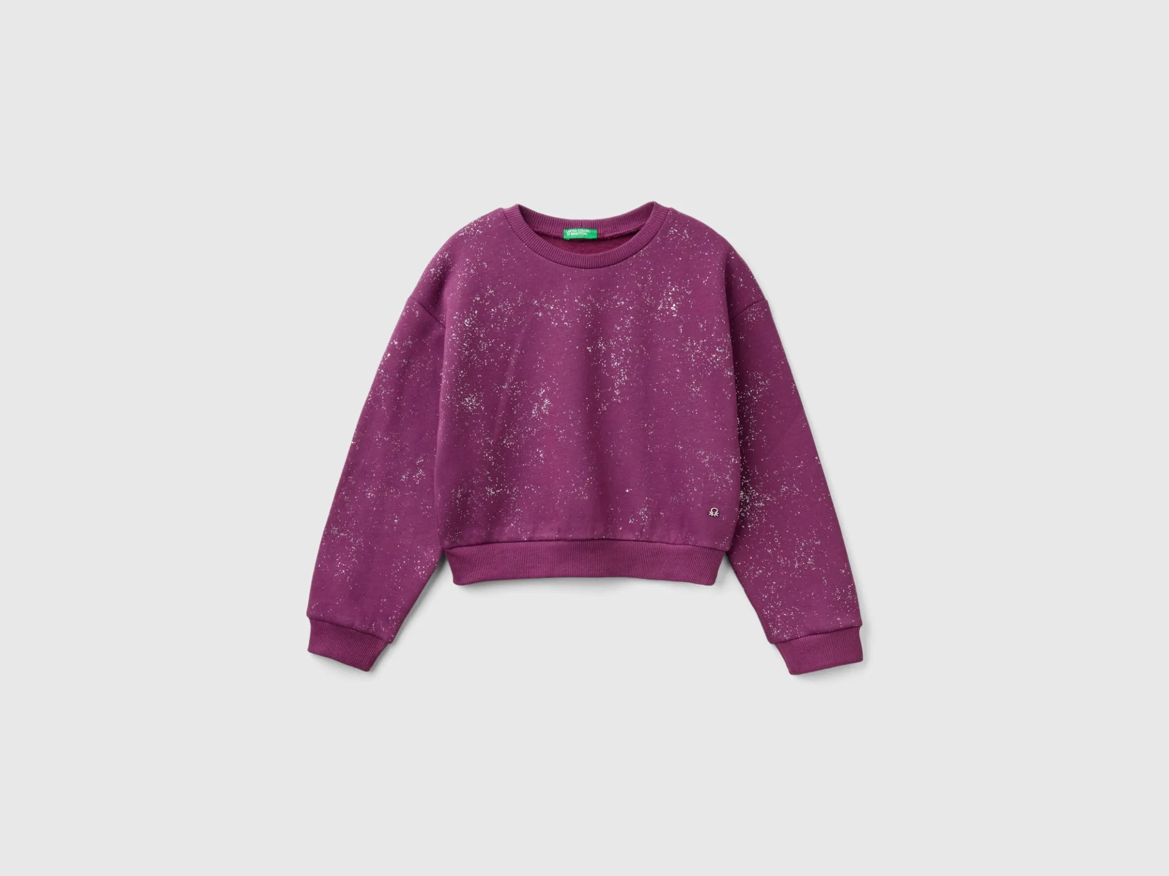 Oversized sweatshirt with glitter