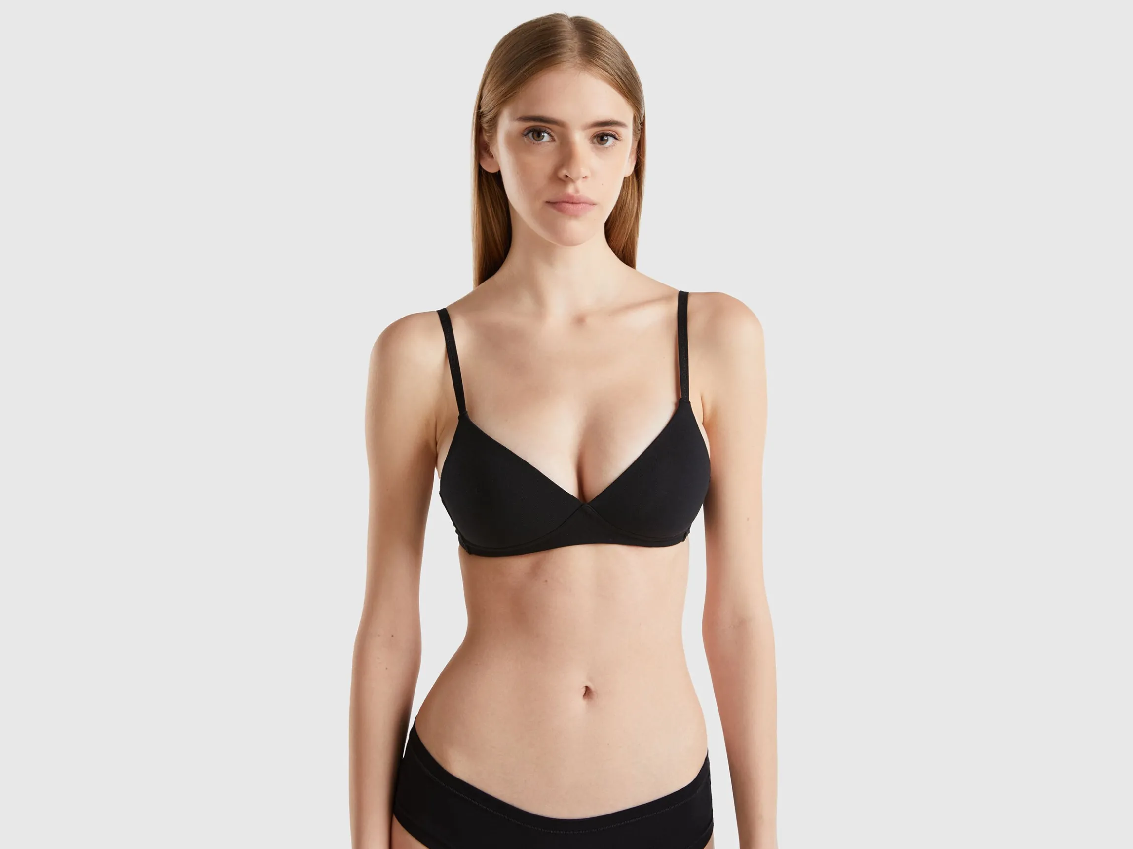 Padded bra in organic cotton