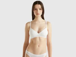 Padded bra in organic cotton