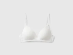 Padded bra in organic cotton