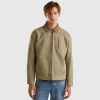 Padded jacket with collar