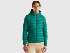 Padded jacket with recycled wadding