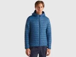Padded jacket with recycled wadding