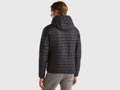 Padded jacket with recycled wadding