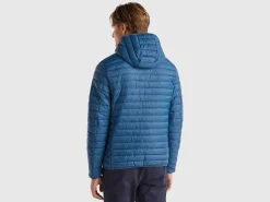 Padded jacket with recycled wadding