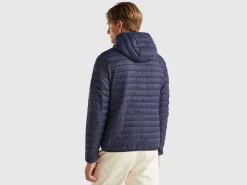 Padded jacket with recycled wadding
