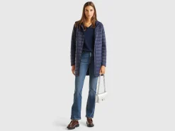 Padded jacket with recycled wadding