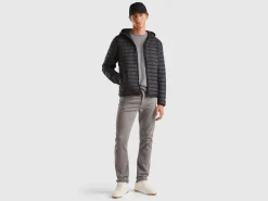 Padded jacket with recycled wadding