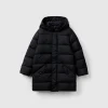 Padded jacket with removable hood