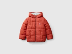 Padded jacket with teddy interior