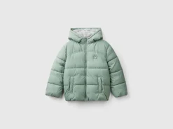 Padded jacket with teddy interior