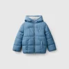 Padded jacket with teddy interior