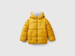 Padded jacket with teddy interior