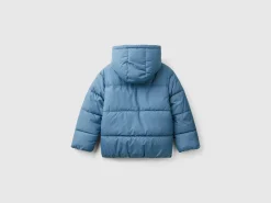 Padded jacket with teddy interior
