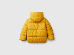 Padded jacket with teddy interior