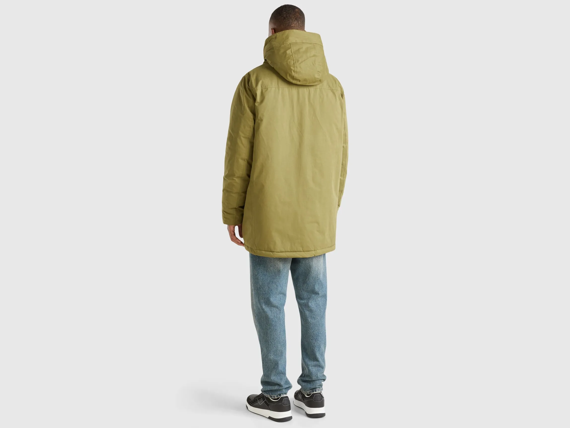 Padded parka in nylon