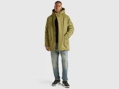 Padded parka in nylon