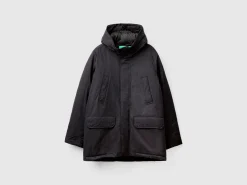 Padded parka in nylon