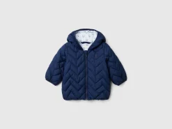 Padded puffer jacket with ear flaps