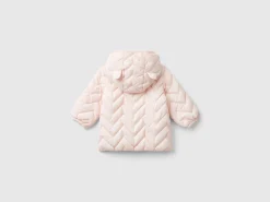 Padded puffer jacket with ear flaps