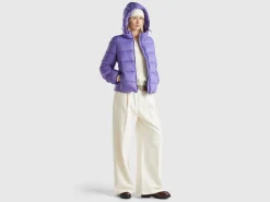 Padded puffer jacket with recycled wadding
