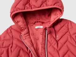 Padded puffer jacket with ear flaps