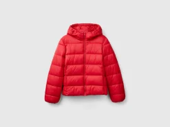 Padded puffer jacket with recycled wadding