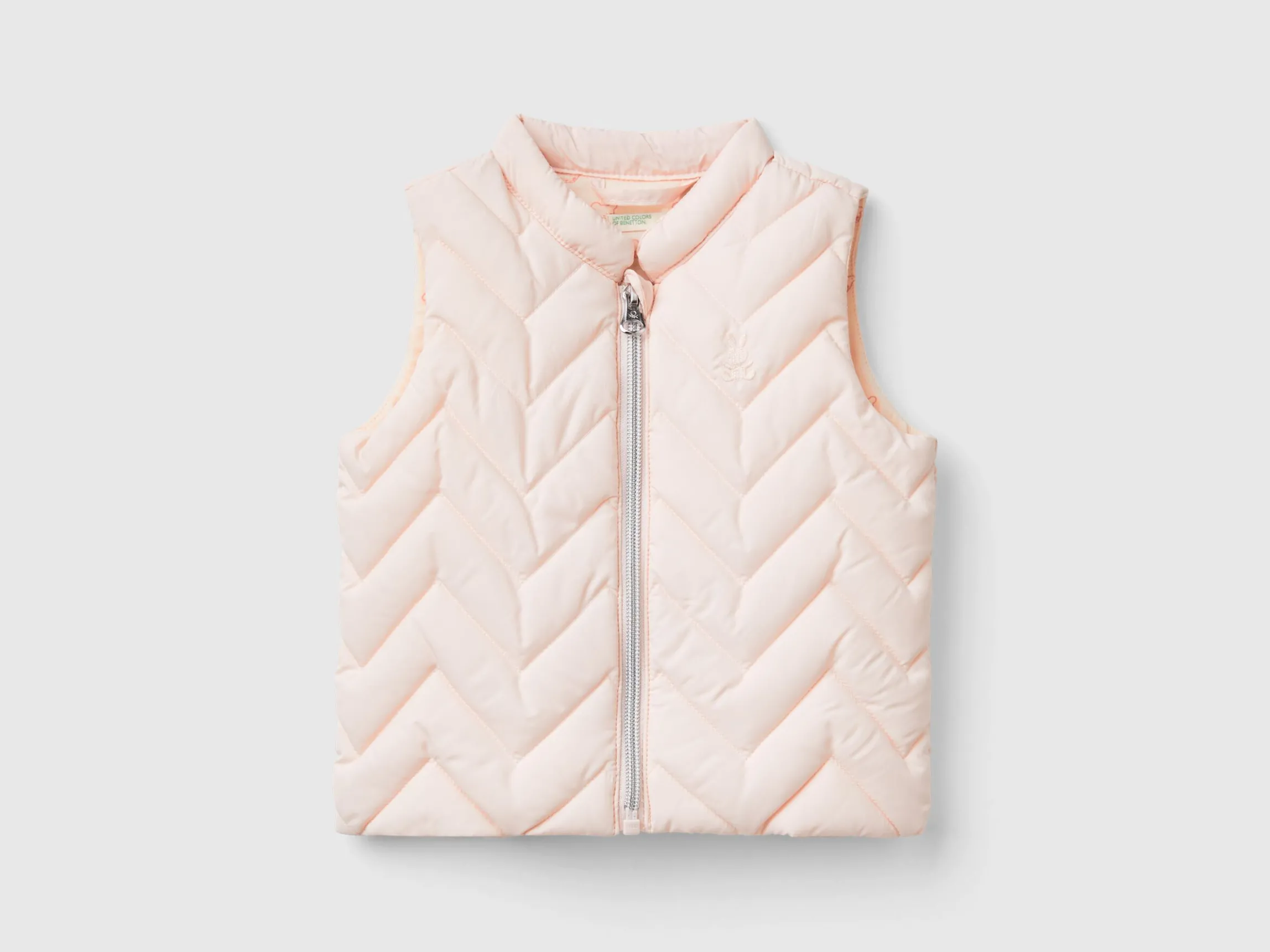 Padded vest in technical fabric