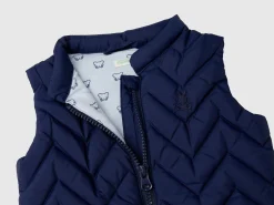 Padded vest in technical fabric