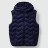 Padded vest with hood