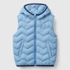 Padded vest with hood