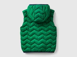 Padded vest with hood