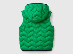 Padded vest with hood