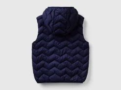 Padded vest with hood