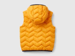 Padded vest with hood