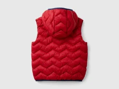 Padded vest with hood