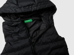 Padded vest with hood