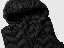 Padded vest with hood